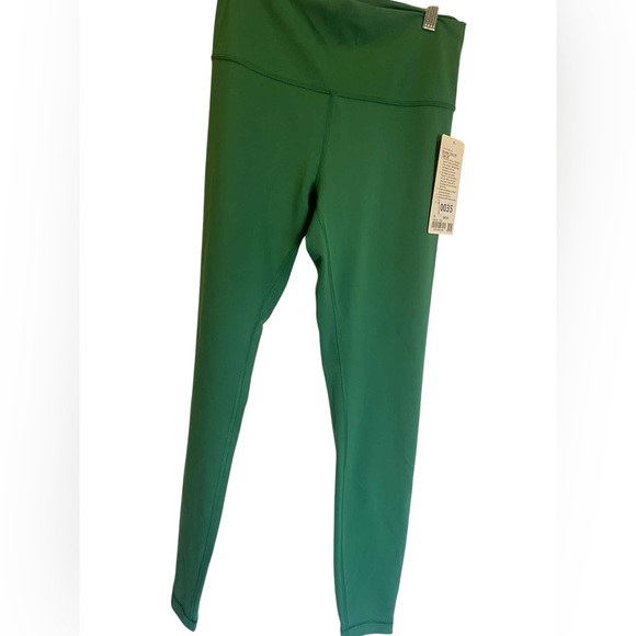 NWT Lululemon Wunder train HR tight 28” RACEWAY GREEN Size 10 - Picture 1 of 5
